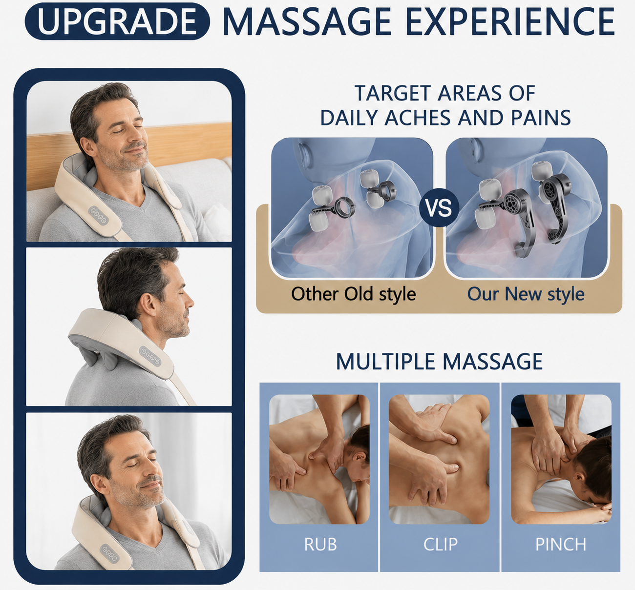 RELIORA NeckEase™ | Wearable EMS Neck & Shoulder Massager