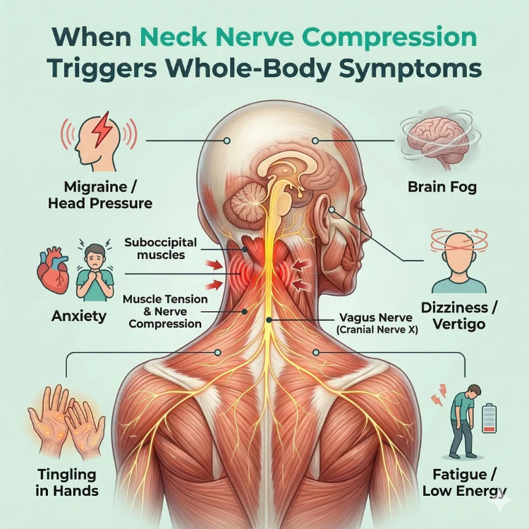 RELIORA NeckEase™ | Wearable EMS Neck & Shoulder Massager