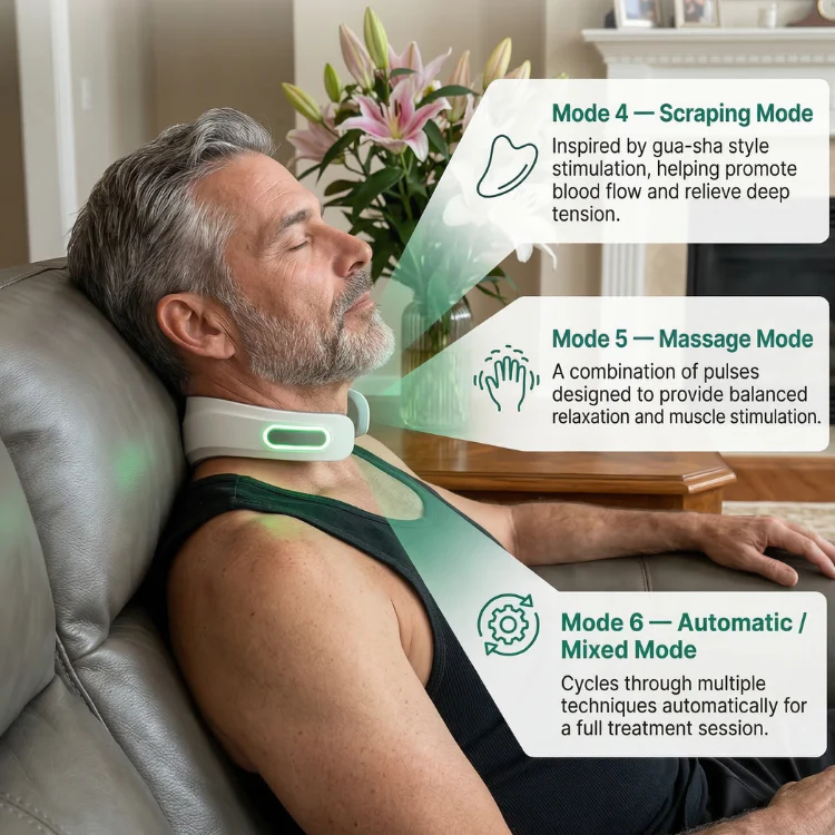 RELIORA NeckEase™ | Wearable EMS Neck & Shoulder Massager