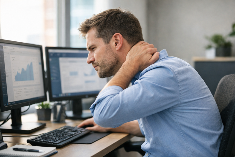 Helps release stubborn neck stiffness