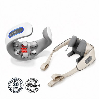 NeckEase massager with shoulder massager